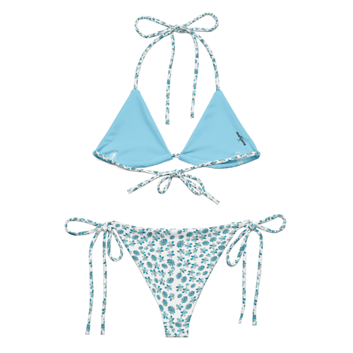 Bleu Désir string bikini